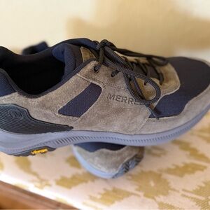 Merrell Green and Black Sneakers with Rugged Design